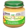 Nature's Goodness: Rice Cereal W/Peaches Baby Food, 4 oz