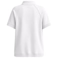 thumbnail image 4 of Likimi Womens Sweatshirt Button Down Short Sleeve Solid Color Stand Collar Sweatshirt For Women Everyday Wear Comfortable Pullover Tops Size Xl, 4 of 5
