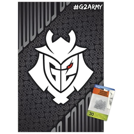 G2 Esports - G2 Army Wall Poster with Push Pins, 14.725" x 22.375"