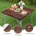 thumbnail image 4 of Boho chic floral design tablecloth with fitted edges, suitable for square dining tables and outdoor entertainment, 4 of 6
