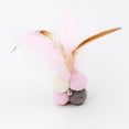 thumbnail image 3 of Bangcool Cat Chew Ball Plush Interactive Soft Cat Feather Ball Kitten Play Ball with Bell, 3 of 10
