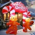 thumbnail image 4 of GOOSH 9.6 FT Christmas Inflatable Archway Gingerbread Man Outdoor Christmas Decorations, Christmas Archway Inflatable Xmas Blow Up Yard Decorations with Built-in LEDs for Xmas Garden Lawn Party Decor, 4 of 7