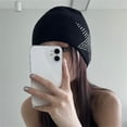 thumbnail image 5 of Women Slouchy Beanie Hat with Rhinestone Skulls Beanies Chunky Ski Cap Winter Warm Knit Hat, 5 of 7
