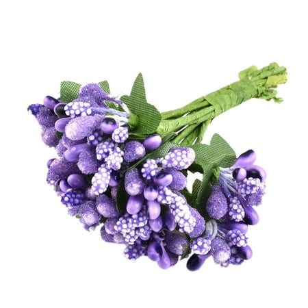 - Unique Bargains Wedding Plastic DIY Candy Box Note Book Gift Decoration Artificial Berry Purple