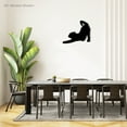 thumbnail image 3 of Cat Stretching Metal Wall Sign | Cat Silhouette Wall Decor in 3 Sizes and Colors | Indoor Outdoor Cat Sign Made in the USA | Beautiful Solid Steel Home Decor Decorative Accent Metal Art Wall Sign, 3 of 6
