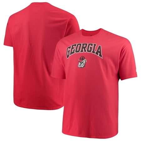 Bulldog Bib - Men's Russell Red Georgia Bulldogs Big & Tall Classic Crew Neck T-Shirt