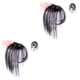 thumbnail image 1 of Jumpingount Air Bangs Invisible Sin costuras Postizos Fibra de alta temperatura Mujeres Fringe Peinado Accesorios para boda diario No.1 Type2 NO2, 1 of 6