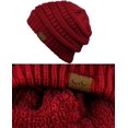 thumbnail image 3 of Gorro unisex grueso, suave, elástico, tejido de cable, cálido, con forro difuso, Skully MFZFUKR WMZL-73-3, 3 of 4