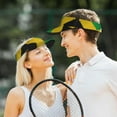 thumbnail image 4 of Jamaica Flag Jamaican Sports Sun Visor Hats Adjustable Sun Visor Caps For Women And Men, 4 of 7