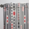 thumbnail image 3 of Designart 'Geometrical Abstract Retro Minimal Pattern II' Mid-Century Modern Curtain Panel, 3 of 5