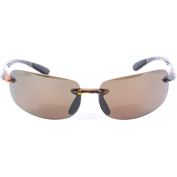 "The Influencer" Bifocal Sunglasses - Lightweight Unisex Reading Sunglasses - Tortoise - 2.00