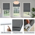 thumbnail image 7 of Washable Room Darkening Cordless Roman Shades for Windows, Double Tone Color Jacquard Textured Woven Polyester Belmar Roman Blind for Living Room/Nursery/Bedroom, 7 of 7