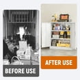 thumbnail image 6 of BESFUR Metal Storage Cabinet with Doors and Shelves, for Home, Office, Garage - White, 6 of 10