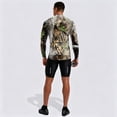thumbnail image 5 of Realistic Tree Bark Camo Quarter Zip Pullover for Men, Long Sleeve Hunting Fishing Jersey with Moisture Wicking Quick Dry Fabric - Lightweight Outdoor Athletic Performance Tops Camel XL, 5 of 6