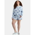 thumbnail image 3 of No Boundaries Intarsia Knit Top Coverup with Long Sleeves, Women's, 3 of 5