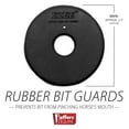 thumbnail image 3 of Jeffers Equine Black Rubber Bit Guards, Soft Durable Rubber Disks to Prevent Friction & Snaffle Pulling, Comfortable Fit for Training, Riding & Horse Gear, Protects Mouth - 2 Count, 3 of 6