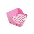 thumbnail image 1 of Yingyy Litter Tray Rabbit Corner Bed Rectangular Shape Cages Rabbit Guinea Indoor Outdoor Cleaning Pot Pets Training Tool Potty Toilet Pink, 1 of 9