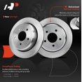 thumbnail image 2 of A-Premium 11.62 inch (295mm) Rear Vented Disc Brake Rotors Compatible with Select Ford, Mercury Models - Crown Victoria/Grand Marquis 2003-2011, Marauder 2003-2004, 2-PC Set, 2 of 8