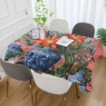 thumbnail image 2 of Yayeee Tablecloths 54" x 54" Rectangle Wrinkle Resistant Party Table Cover, Orange Vibrant Flowers, 2 of 8