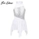 thumbnail image 2 of Kids Girls Shiny Sequin Ballet Leotard Dress Figure Skating Lyrical Ballroom Dance Dress Sleeveless Sheer Mesh Tutu Dancewear8 Gong Bohan LED, 2 of 2