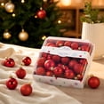thumbnail image 3 of Rysoverian Christmas Red Ball Ornaments Set 42 Pcs Shatterproof Hanging Baubles for Xmas Tree Party Home Decor Indoor Outdoor, 3 of 7