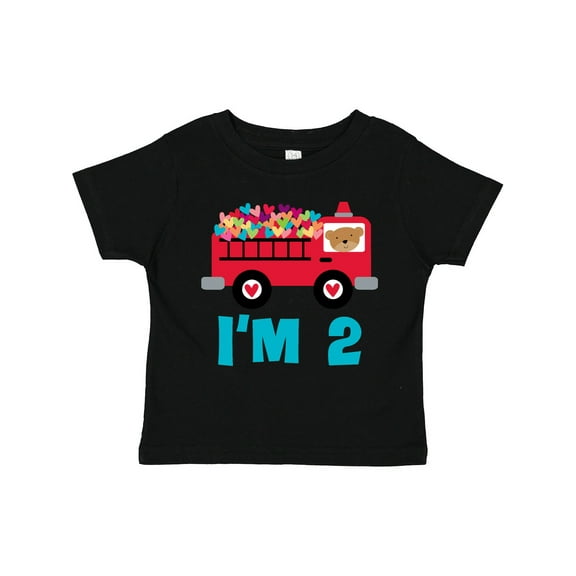 Inktastic Fire Truck 2nd Birthday Boys or Girls Toddler T-Shirt