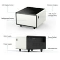 thumbnail image 6 of Sumdeal 27.8" Side Table with Fridge and Mobile Wireless Charging and USB ports,Smart Nightstand in Bedroom, 6 of 8