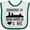 White and Green, variant on Inktastic Grand Rapids Michigan Someone Loves Me Boys or Girls Baby Bib