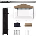 thumbnail image 4 of ABCCANOPY 12 Ft x 12 Ft Easy Pop up Outdoor Canopy Tent,Khaki, 4 of 7