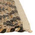 thumbnail image 4 of Unique Loom Chindi Jute Collection Area Rug (4' 1" x 6' 1" Rectangle Black/Navy Blue), 4 of 13