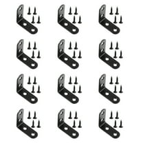 12 PCS Corner Bracket Black Right Angle Code Thickened Brace