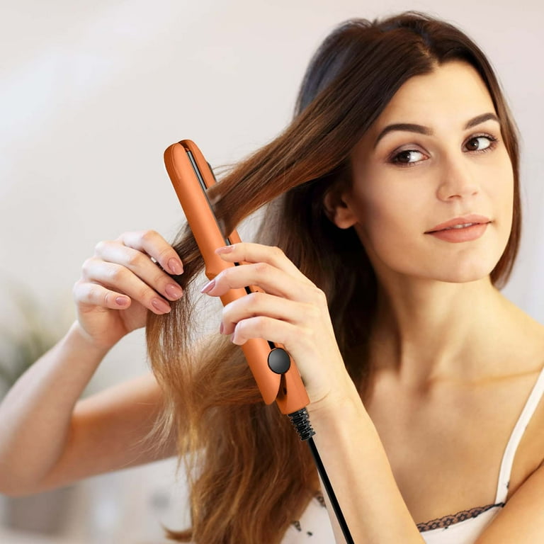 Short Hair Straightener Travel Curling Tongs 2-in-1 Mini Wave Iron