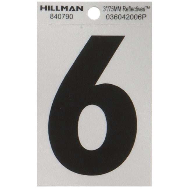 Hillman Zahlen & Buchstaben Kit – 35 Zeichen, Selbstklebend, Für Hausnummern, Schilder & Mehr