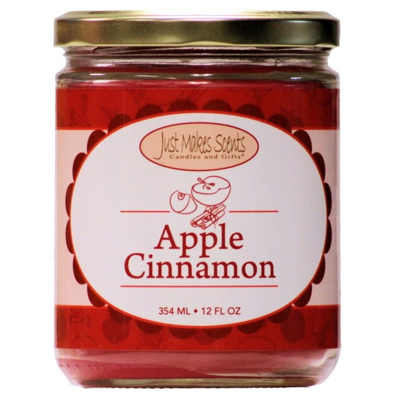 Apple Cinnamon Salsa Jar Candle 12oz- Just Makes Scents Candles & Gifts