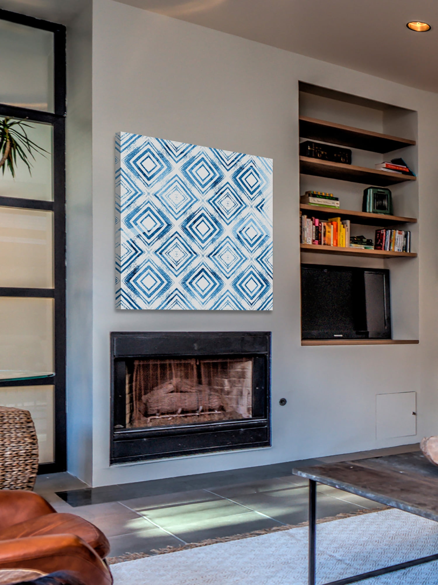 Marmont Hill - "In Depth Squares" Painting Print on Wrapped Canvas