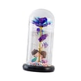 thumbnail image 2 of Flores artificiales Fernando con cubierta de vidrio luz LED Flores eternas para decoración del Violeta, 2 of 8