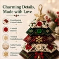 thumbnail image 5 of DIY Sewing Kit for Layered Fabric Christmas Tree Ornament, Vintage Quilt‑Style Handmade Hanging Decoration, Beginner Friendly Holiday Craft Gift for Home Xmas Tree Decor, 8 Inch, 5 of 11