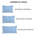 thumbnail image 6 of REGALWOVEN Microfiber Pillowcases Set of 2, Striped Pillow Case Breathable & Soft Farmhouse Bed Pillow Covers Steel Blue Standard, 6 of 7