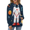 thumbnail image 4 of Space Explorer Adventure Set 3d Sweatshirts Hoodie Fashion Casual Personality Men's Women Street Hoodie Pullovers Long Sleeve Comfortable Top, 4 of 6