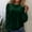Green, variant on Qulqfy women's Velvet tops Black Sequin Long Sleeve Sparkly Shirts Crew Neck Elegant Blouses Spring Tops for Women L