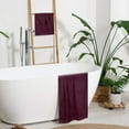 thumbnail image 4 of BELIZZI HOME Ultra Soft 3 Pack Cotton Towel Sets - 1 Pc Bath Towel 28x55 inch, 1 Pc Hand Towel 16x24 inch & 1 Pc Wash Coth 12x12 inch. For Everyday Use, Compact & Light Weight - Burgundy, 4 of 6