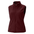 thumbnail image 6 of Diufon Fleece Vest for Women Full Zip Stand Collared Sleeveless Jackets Fall Winter Warm Outerwear with Pockets, 6 of 7