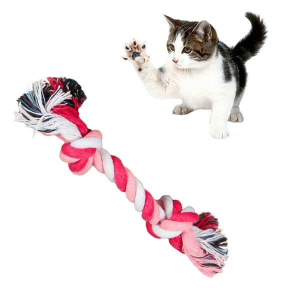 Walbest Flossy Chews Bite-Resistant Dog Toy with Double Knots, Multicolor