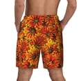 thumbnail image 3 of Kdxio Sunflower Print Men'S Swim Trunks With Compression Liner 7 Inch Inseam Quick Dry Swim Shorts, 3 of 7