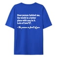 thumbnail image 6 of Graphic Tees for Women T-Shirts Casual Short Sleeve Round Neck Tee with Printed Design for Everyday Wear ( Women's T-Shirts) Blue S, 6 of 6