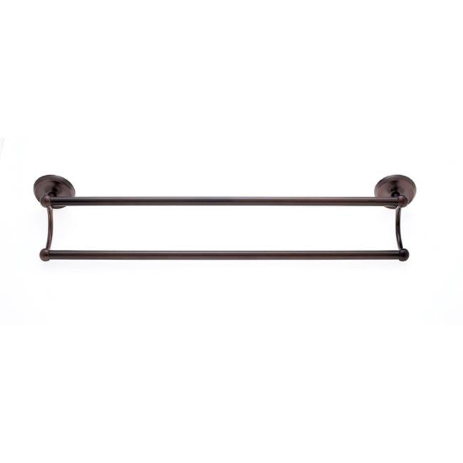 JVJHardware 24448 Plain 24 inch Double Towel Bar Set Concealed Screw