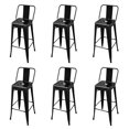thumbnail image 2 of vidaXL Bar Stool Bar Seat Counter Height Island Stool for Pub Kitchen Steel, 2 of 6