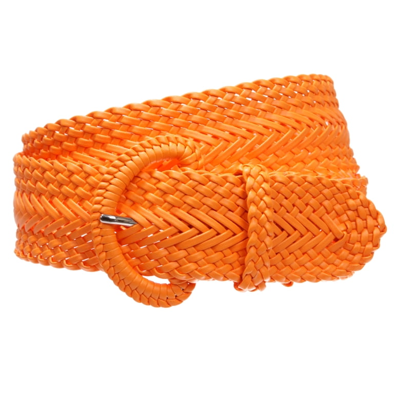 2 Inch Wide Hand Made Soft Metallic Woven Braided Round Belt  display picture 2
