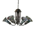 thumbnail image 5 of Meyda Lighting 24" Wide Stained Glass Pond Lily 7 Light Chandelier, 5 of 6
