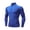 Blue, variant on FAHXNVB Quarter Zip Workout Tops for Men Long Sleeve Mock Neck Shapewear Tops Breathable Athletic Running Stretch Shirts S-XXL